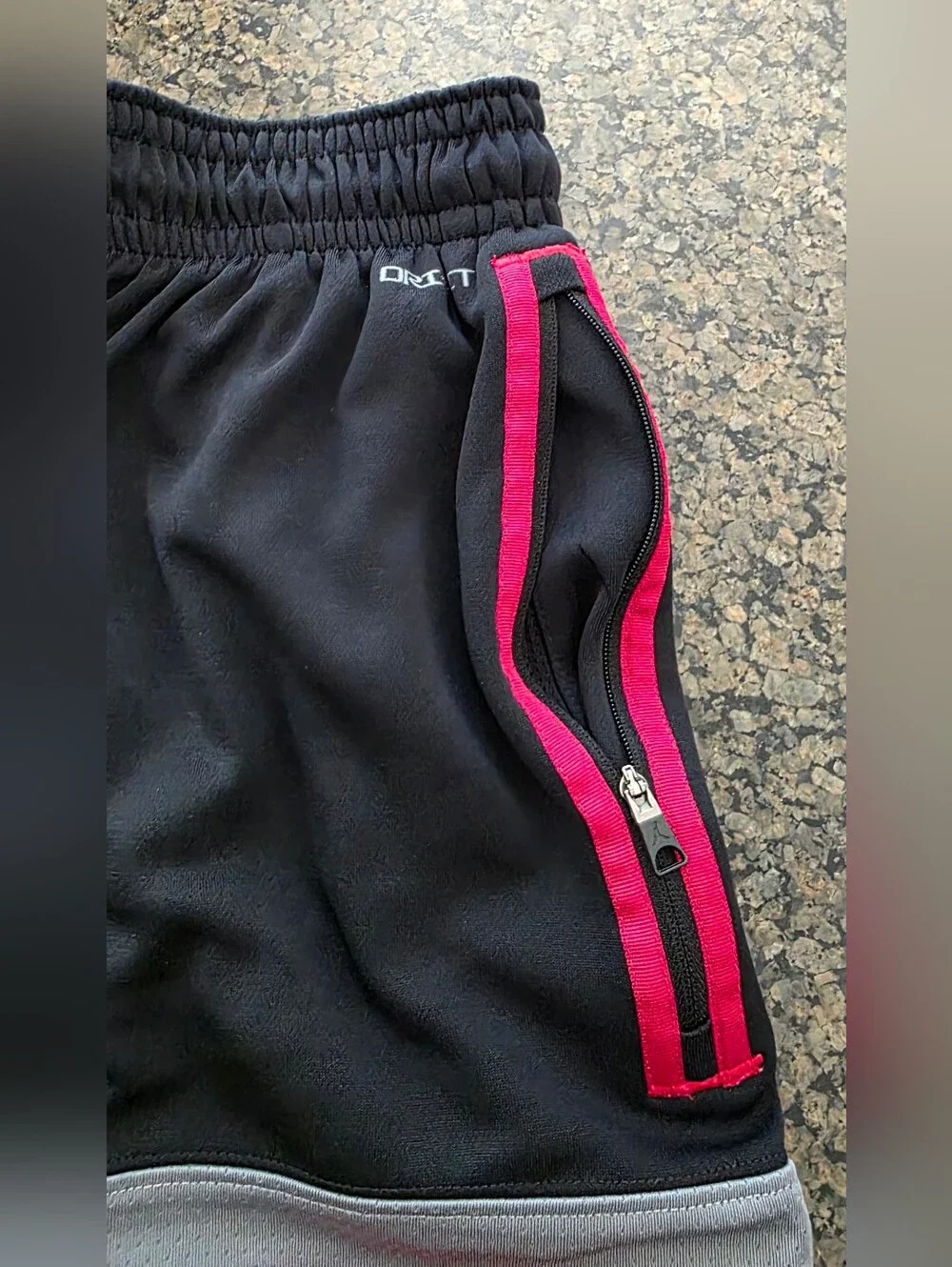 Nike Jordan Dri Fit Air Statement Shorts Men Black/Gray/Red CZ4766-010 Sz Large
